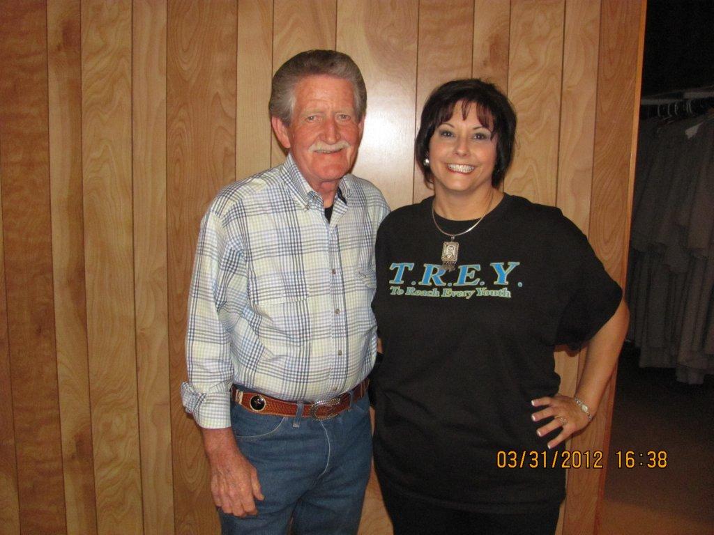 TREY's mom Vicki and grandfather Papa